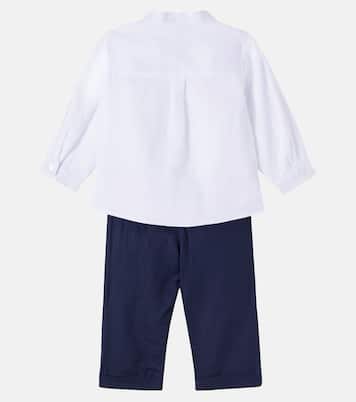 Baby linen shirt and pants set | Tartine et Chocolat