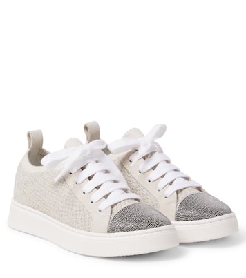 Sneakers Monili in maglia | Brunello Cucinelli Kids