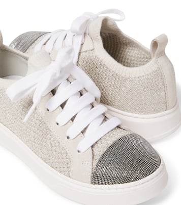 Sneakers Monili in maglia | Brunello Cucinelli Kids
