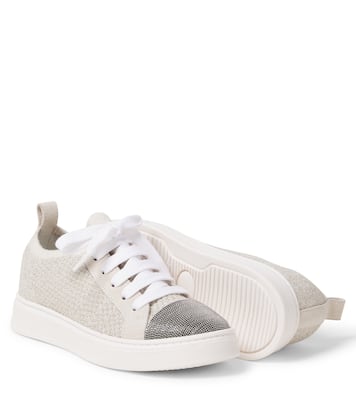 Sneakers Monili in maglia | Brunello Cucinelli Kids