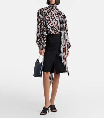 Schultertasche Pin Twist Medium aus Leder | Delvaux