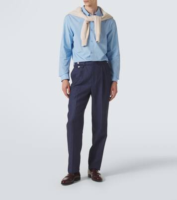 Striped linen tapered pants | Dunhill