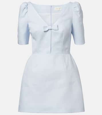 Bow-detail linen minidress | Shushu/Tong