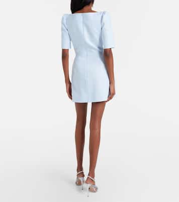 Bow-detail linen minidress | Shushu/Tong