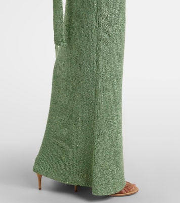 Aretha sequined one-shoulder maxi dress | Bananhot