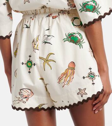 Printed cotton shorts | Alémais