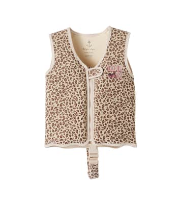 Kitty leopard-print embellished swim vest | Konges Sløjd
