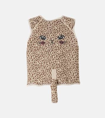 Kitty leopard-print embellished swim vest | Konges Sløjd