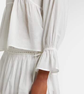 Blusa Danielle de algodón con encaje | Posse
