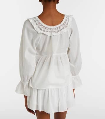 Blusa Danielle de algodón con encaje | Posse