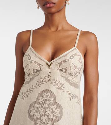 Maxikleid VGold aus einem Baumwollgemisch | Valentino
