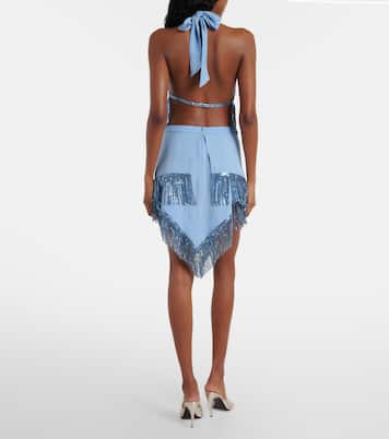 Chainmail crêpe miniskirt | Rabanne