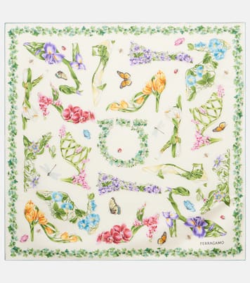 Pañuelo de seda floral | Ferragamo