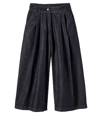 Pleated wide-leg jeans | Moncler Enfant