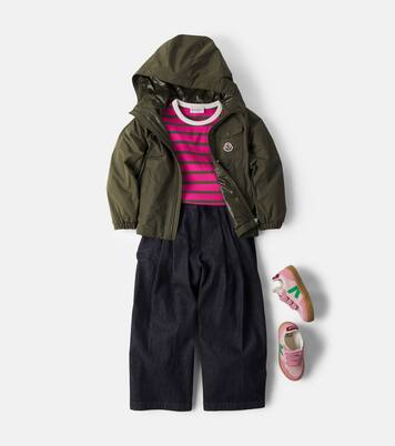 Pleated wide-leg jeans | Moncler Enfant