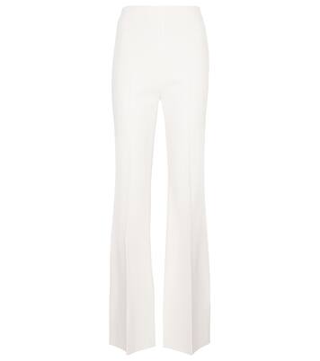 Pantalon Saxley à taille haute en crêpe mélangé | Roland Mouret