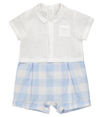 Baby Playsuit aus Leinen | Il Gufo