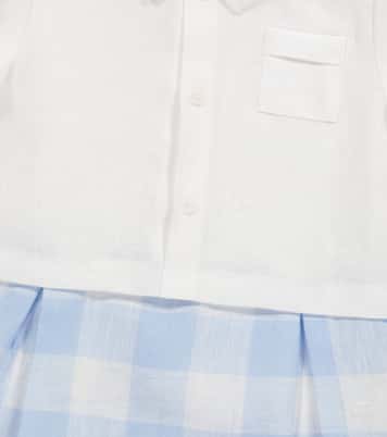 Baby Playsuit aus Leinen | Il Gufo