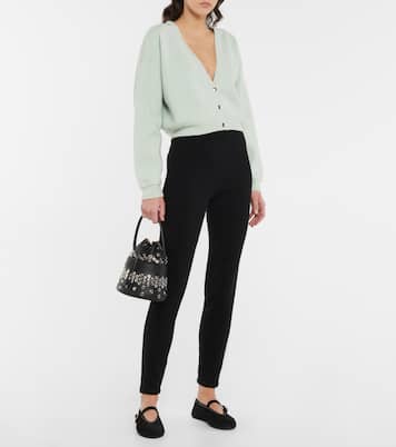 Legging à taille haute en cachemire | Alaïa