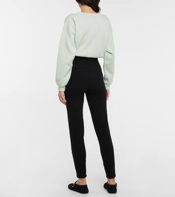 Legging à taille haute en cachemire | Alaïa