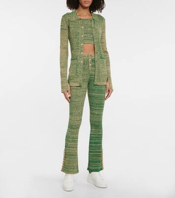 Marl space-dyed crop top | Live The Process