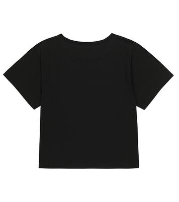 Crystal-embellished cotton T-shirt | Dolce&Gabbana Kids