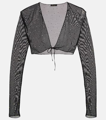 Cropped-Cardigan Gem mit Kristallen | Oséree