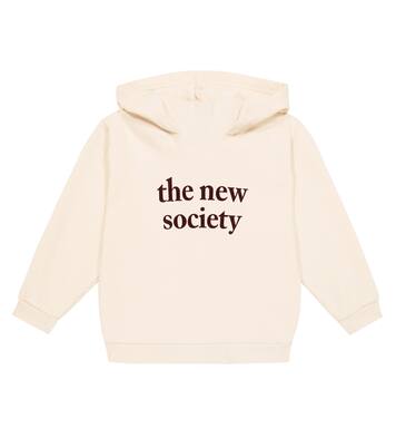 Sweat-shirt à capuche en coton à logo | The New Society