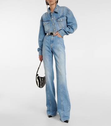 Jean évasé à taille haute | Alessandra Rich