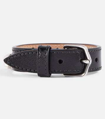 Armband aus Leder mit Zierperlen | Alaïa