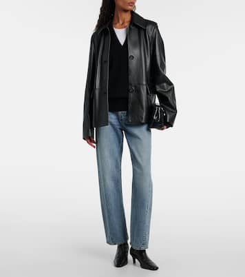 Jeans rectos de tiro alto | Toteme