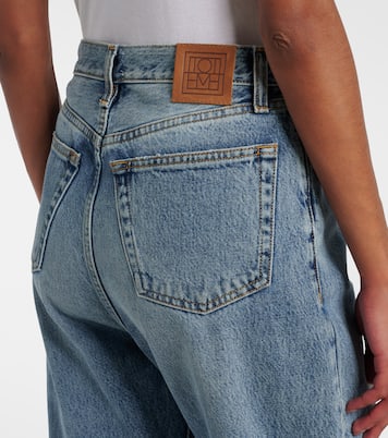 Jeans rectos de tiro alto | Toteme
