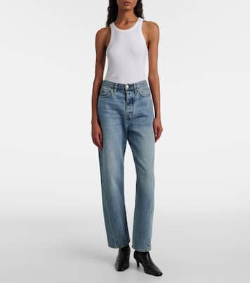 Jeans rectos de tiro alto | Toteme