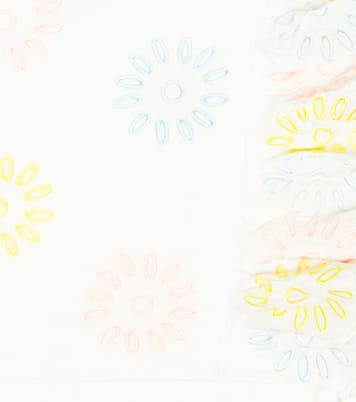 Floral embroidered cotton top | Stella McCartney Kids