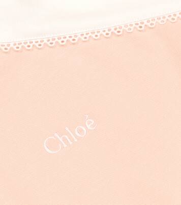 Hooded cotton playsuit | Chloé Kids