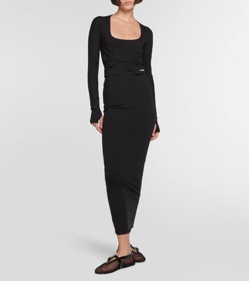 针织中长连衣裙 | Alaïa