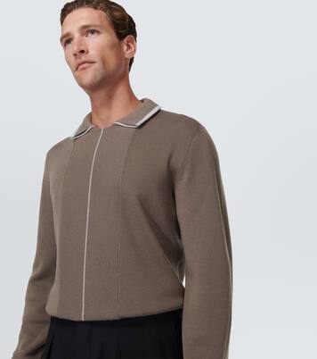 Wool polo top | Giorgio Armani