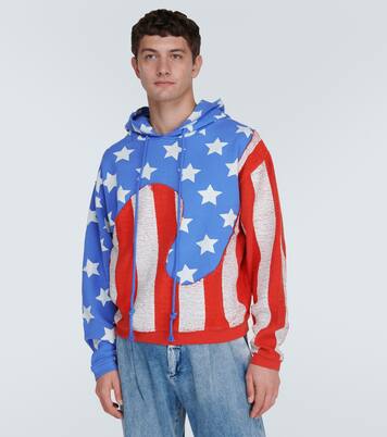 Stars and Stripes cotton hoodie | ERL