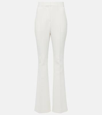 Bridal Mid-Rise-Hose Evelyn aus Crêpe | Rebecca Vallance