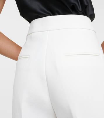 Bridal Mid-Rise-Hose Evelyn aus Crêpe | Rebecca Vallance