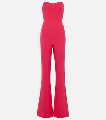 Immie strapless crêpe jumpsuit | Safiyaa