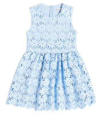 Sequined floral lace guipure dress | Self-Portrait Kids