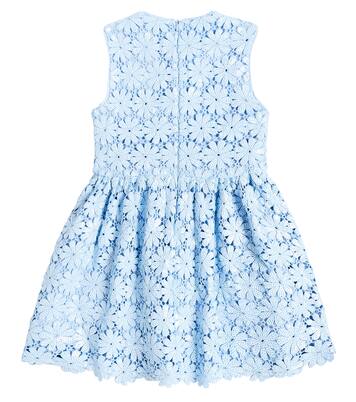 Sequined floral lace guipure dress | Self-Portrait Kids