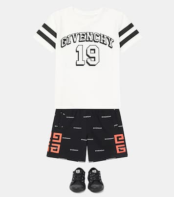Short en coton mélangé à logo | Givenchy Kids