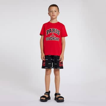 Short en coton mélangé à logo | Givenchy Kids