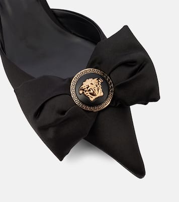 Pumps slingback Alia 45 in raso | Versace