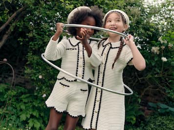 Shorts in crochet di misto cotone | Self-Portrait Kids