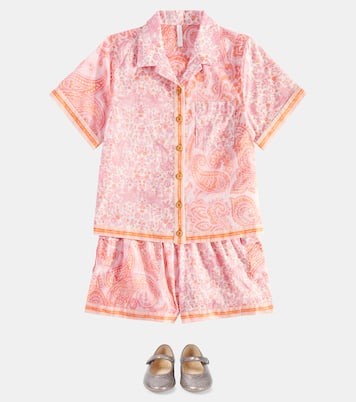 Ottie paisley cotton shirt | Zimmermann Kids