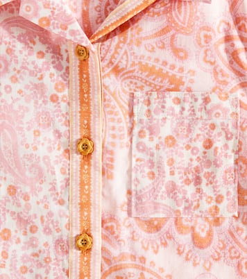 Ottie paisley cotton shirt | Zimmermann Kids