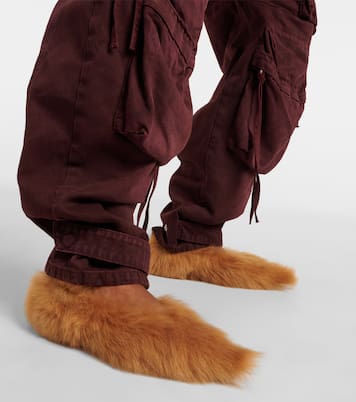 Ballerinas Eva aus Shearling | The Attico